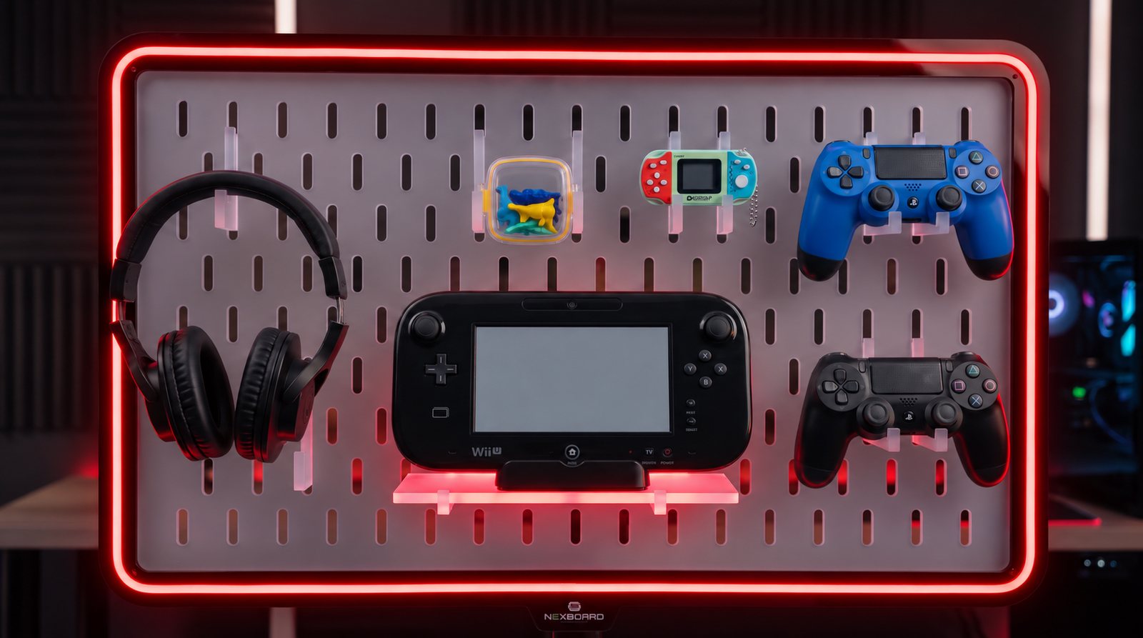 Nexboard com neon vermelho